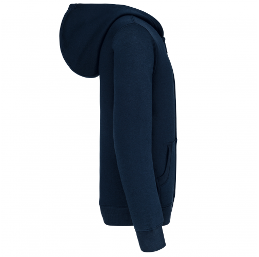 navy Sudadera capucha y cremallera niños
