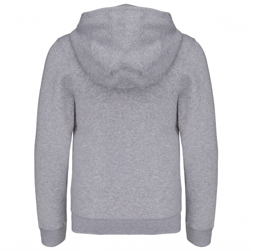 oxford grey Sudadera capucha y cremallera niños