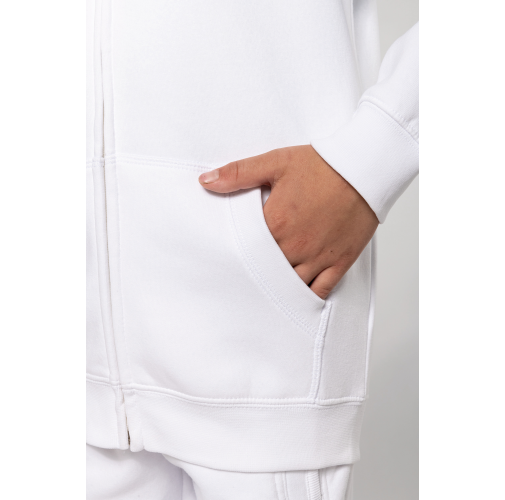 Sudadera capucha y cremallera niños