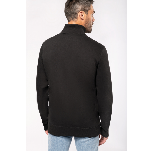 Chaqueta de felpa con cremallera hombre