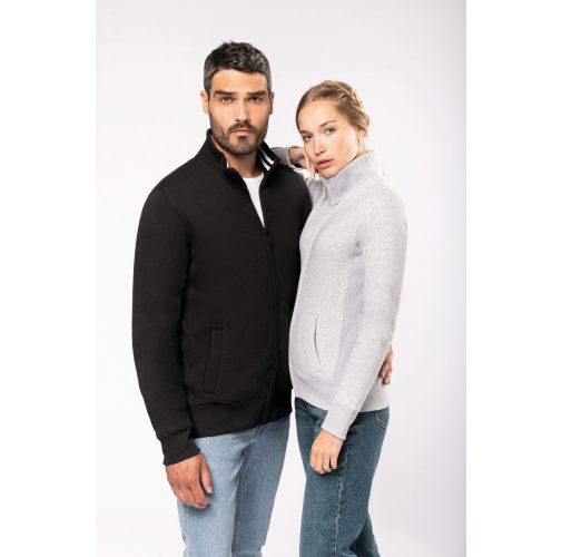 Chaqueta de felpa con cremallera hombre