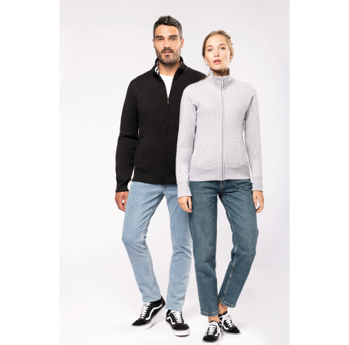 Chaqueta de felpa con cremallera hombre