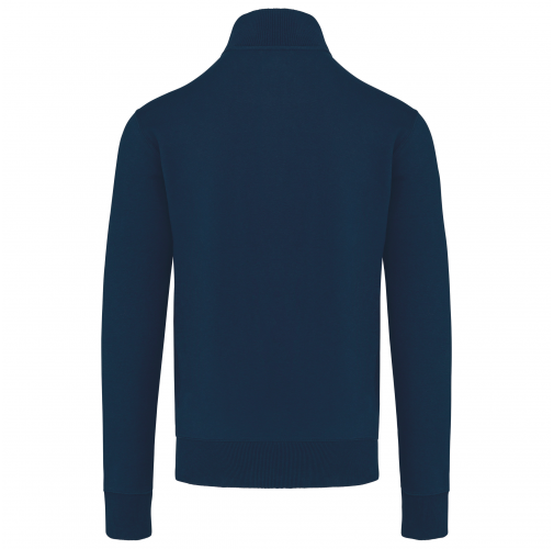 navy Chaqueta de felpa con cremallera hombre