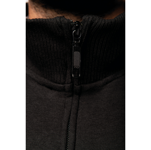 Chaqueta de felpa con cremallera hombre