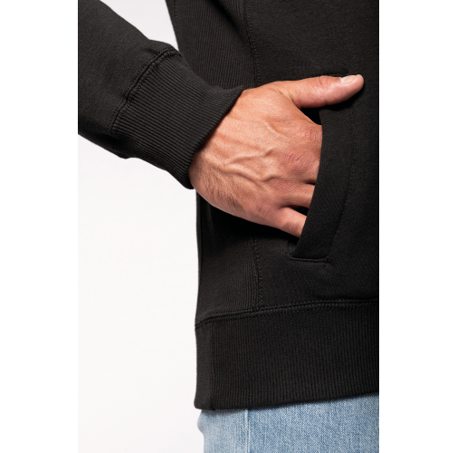 Chaqueta de felpa con cremallera hombre