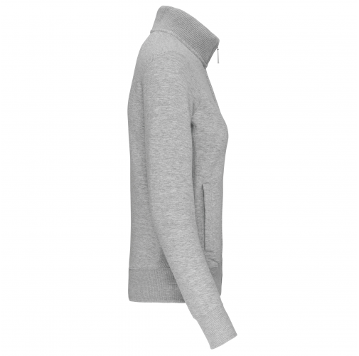 oxford grey Chaqueta de felpa con cremallera mujer