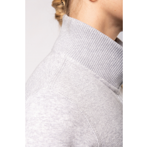 Chaqueta de felpa con cremallera mujer