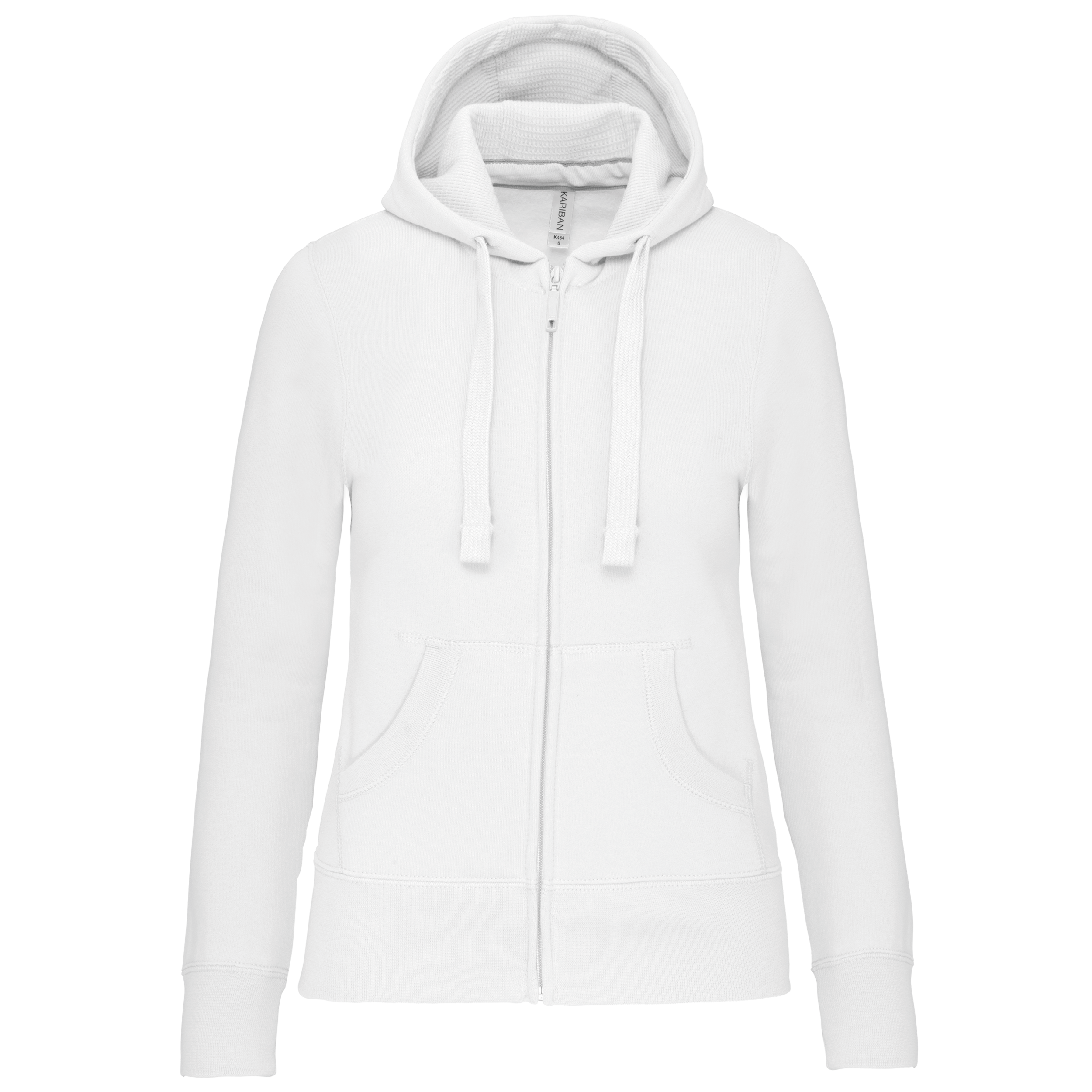 ash heather Sudadera con capucha y cremallera de mujer