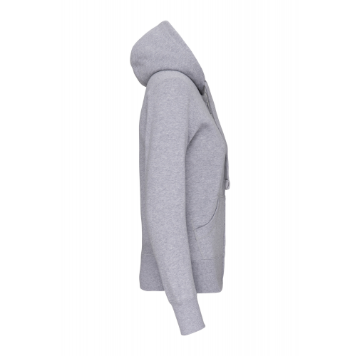 oxford grey Sudadera con capucha y cremallera de mujer