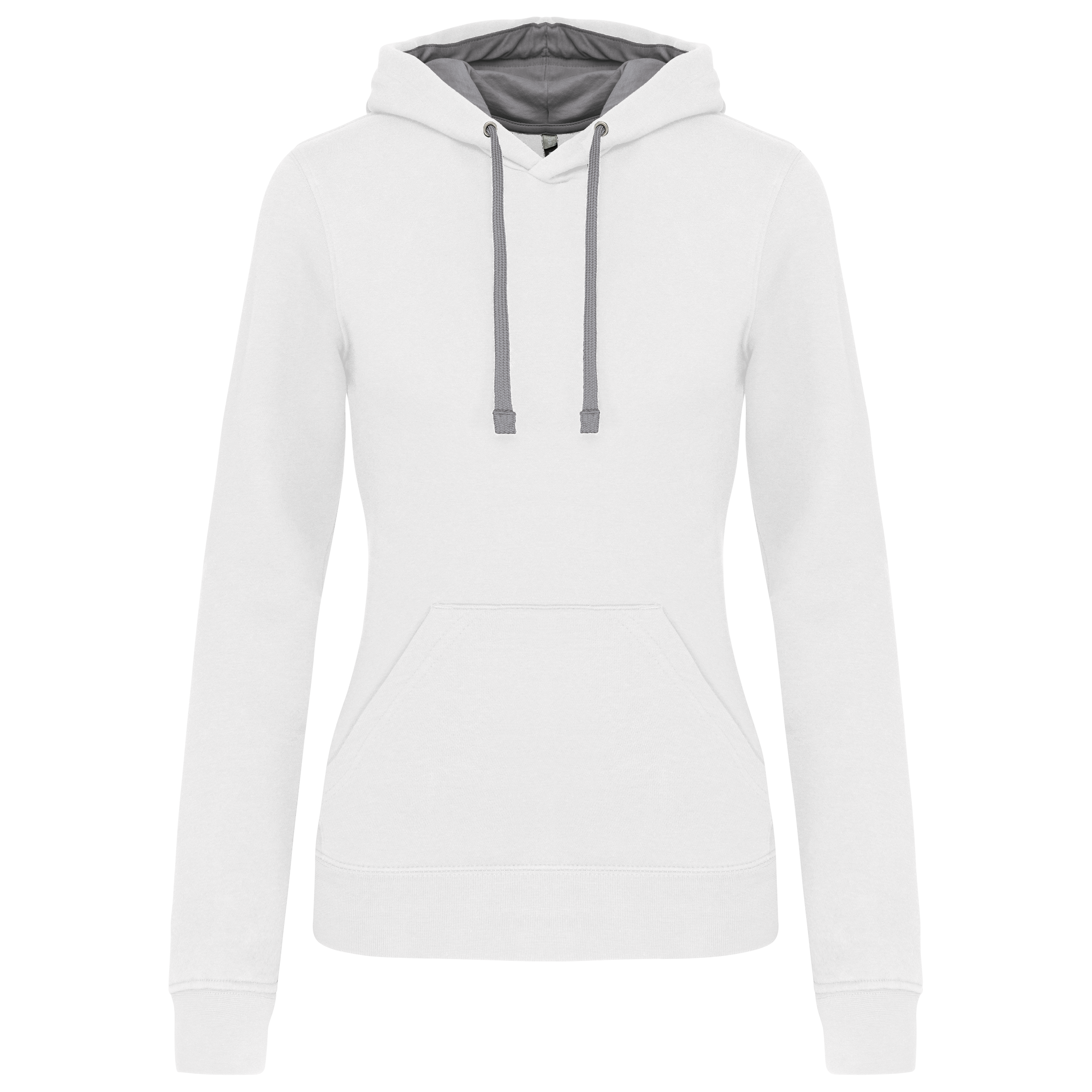 Sudadera capucha contrastada mujer