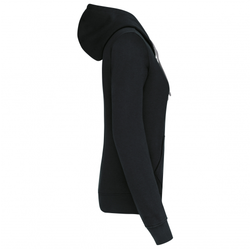 black / fine grey Sudadera capucha contrastada mujer