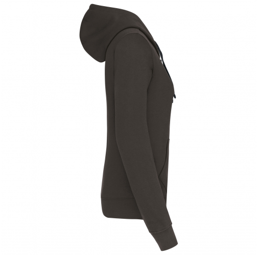 dark grey / black Sudadera capucha contrastada mujer