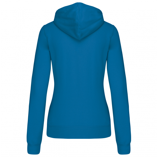 tropical blue / white Sudadera capucha contrastada mujer