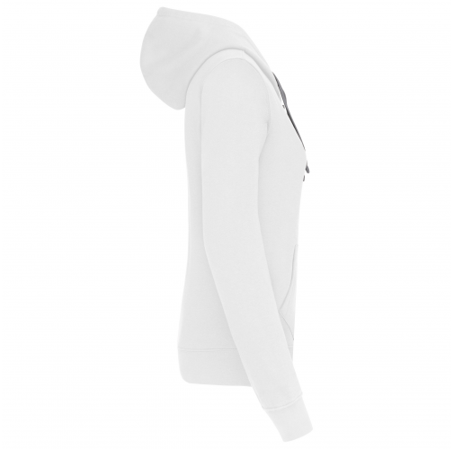 white / fine grey Sudadera capucha contrastada mujer