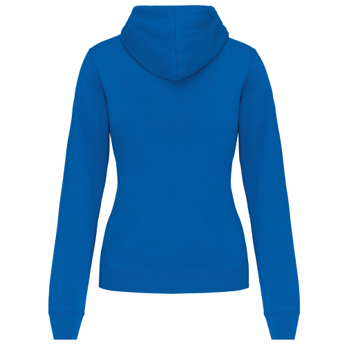 light royal blue / white Sudadera capucha contrastada mujer