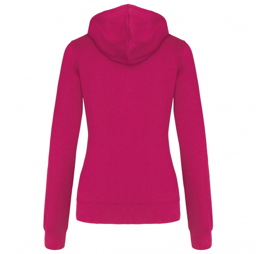 fuchsia / fine grey Sudadera capucha contrastada mujer