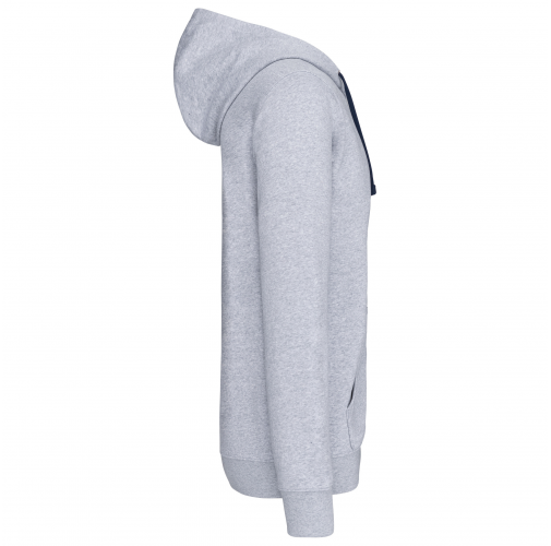 oxford grey / navy Sudadera capucha y cremallera contrastada