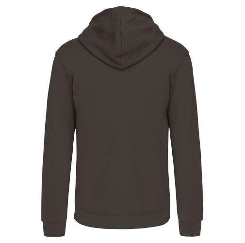 dark grey / black Sudadera capucha y cremallera contrastada