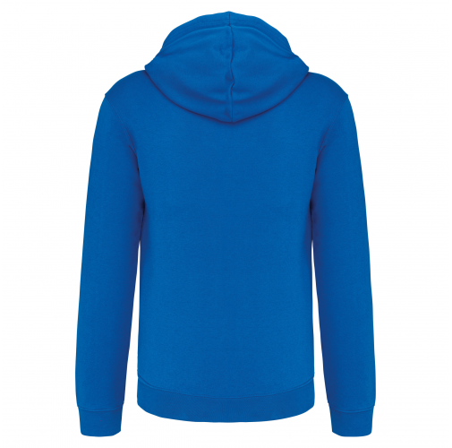 light royal blue / white Sudadera capucha y cremallera contrastada