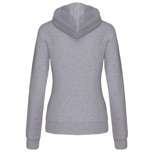 oxford grey / navy Sudadera capucha y cremallera contrastada mujer