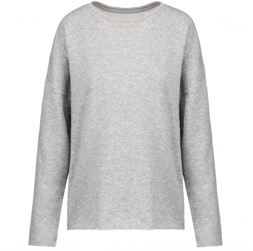 light grey heather Sudadera holgada de mujer