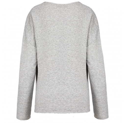 light grey heather Sudadera holgada de mujer