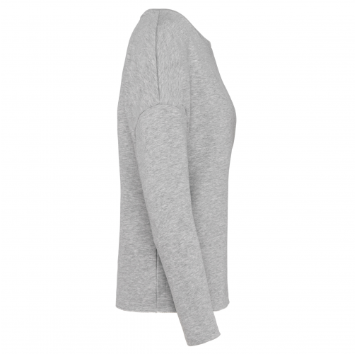 light grey heather Sudadera holgada de mujer