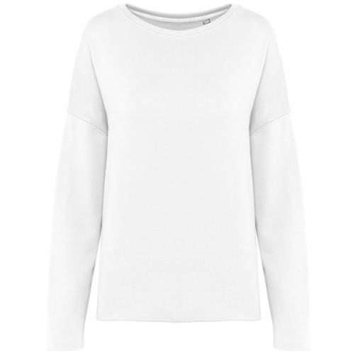 off white Sudadera holgada de mujer