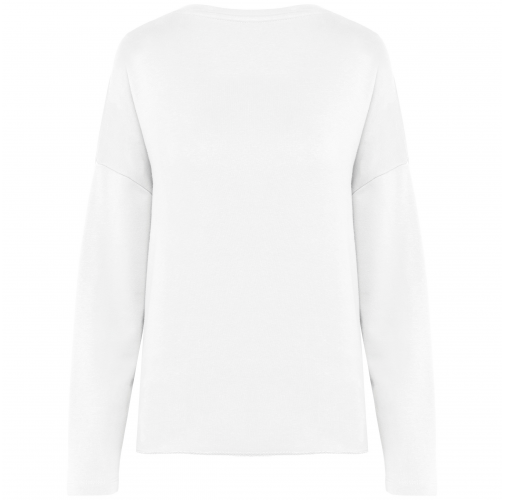 off white Sudadera holgada de mujer