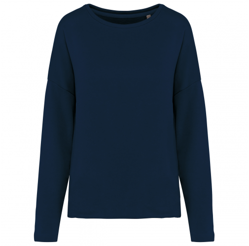 navy Sudadera holgada de mujer