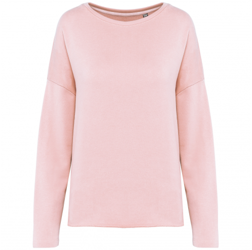 pale pink Sudadera holgada de mujer