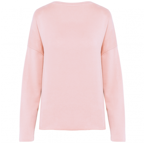 pale pink Sudadera holgada de mujer
