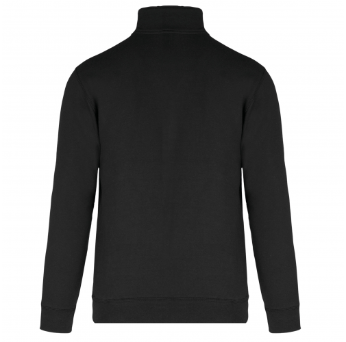 black Chaqueta de felpa con cremallera