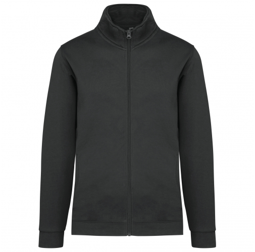 dark grey Chaqueta de felpa con cremallera