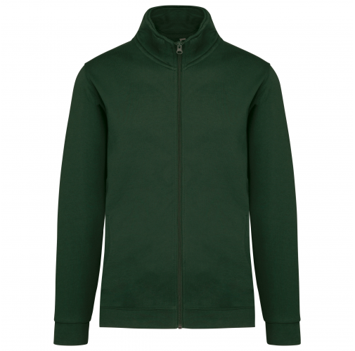 forest green Chaqueta de felpa con cremallera