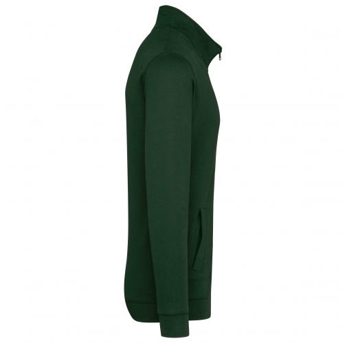 forest green Chaqueta de felpa con cremallera