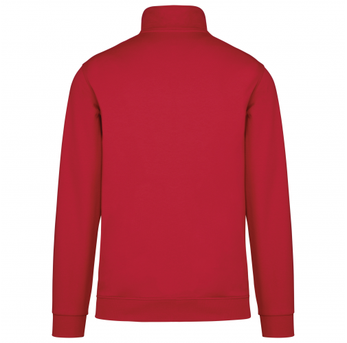 red Chaqueta de felpa con cremallera