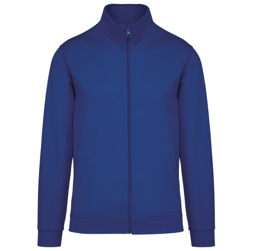royal blue Chaqueta de felpa con cremallera