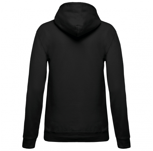 black Sudadera con capucha de mujer