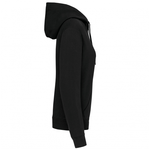 black Sudadera con capucha de mujer