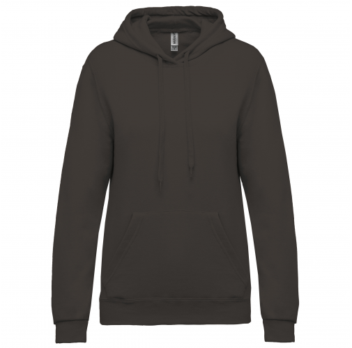 dark grey Sudadera con capucha de mujer