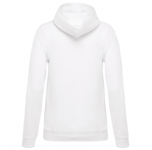white Sudadera con capucha de mujer