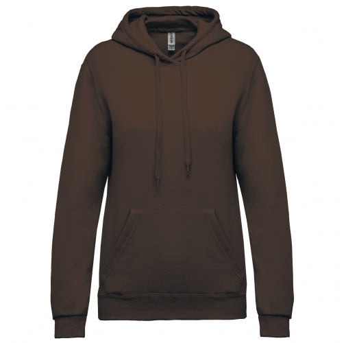 chocolate Sudadera con capucha de mujer