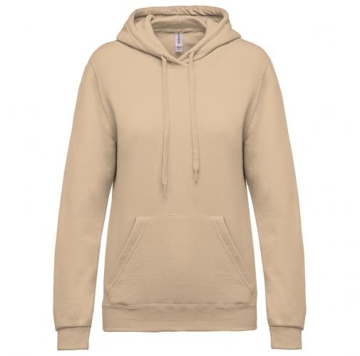light sand Sudadera con capucha de mujer