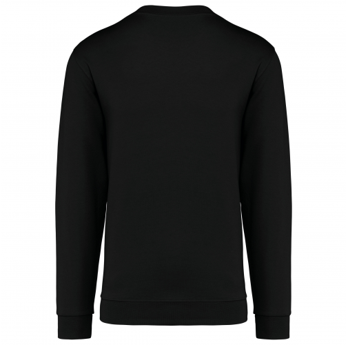 black Sudadera cuello redondo
