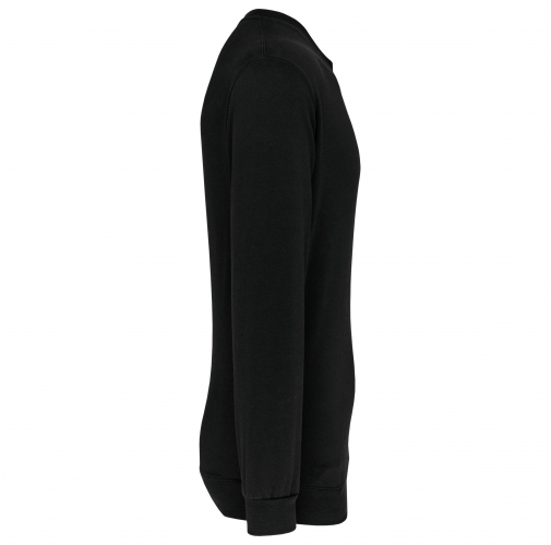 black Sudadera cuello redondo