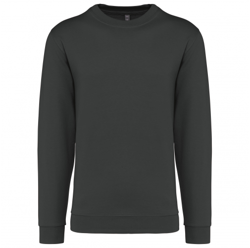 dark grey Sudadera cuello redondo