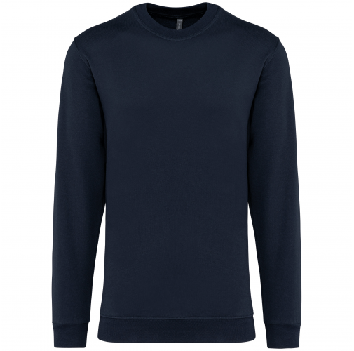 navy Sudadera cuello redondo