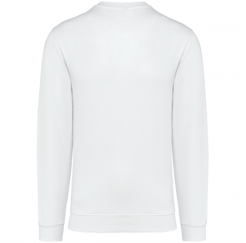 white Sudadera cuello redondo