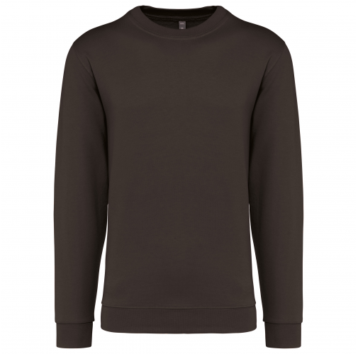 chocolate Sudadera cuello redondo